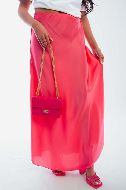 Lightweight High Waisted Maxi Skirt - She Wears Glory Beverly Hills