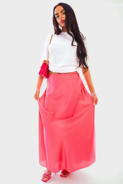 Lightweight High Waisted Maxi Skirt - She Wears Glory Beverly Hills