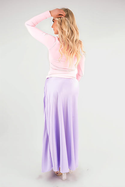Lightweight High Waisted Maxi Skirt - She Wears Glory Beverly Hills