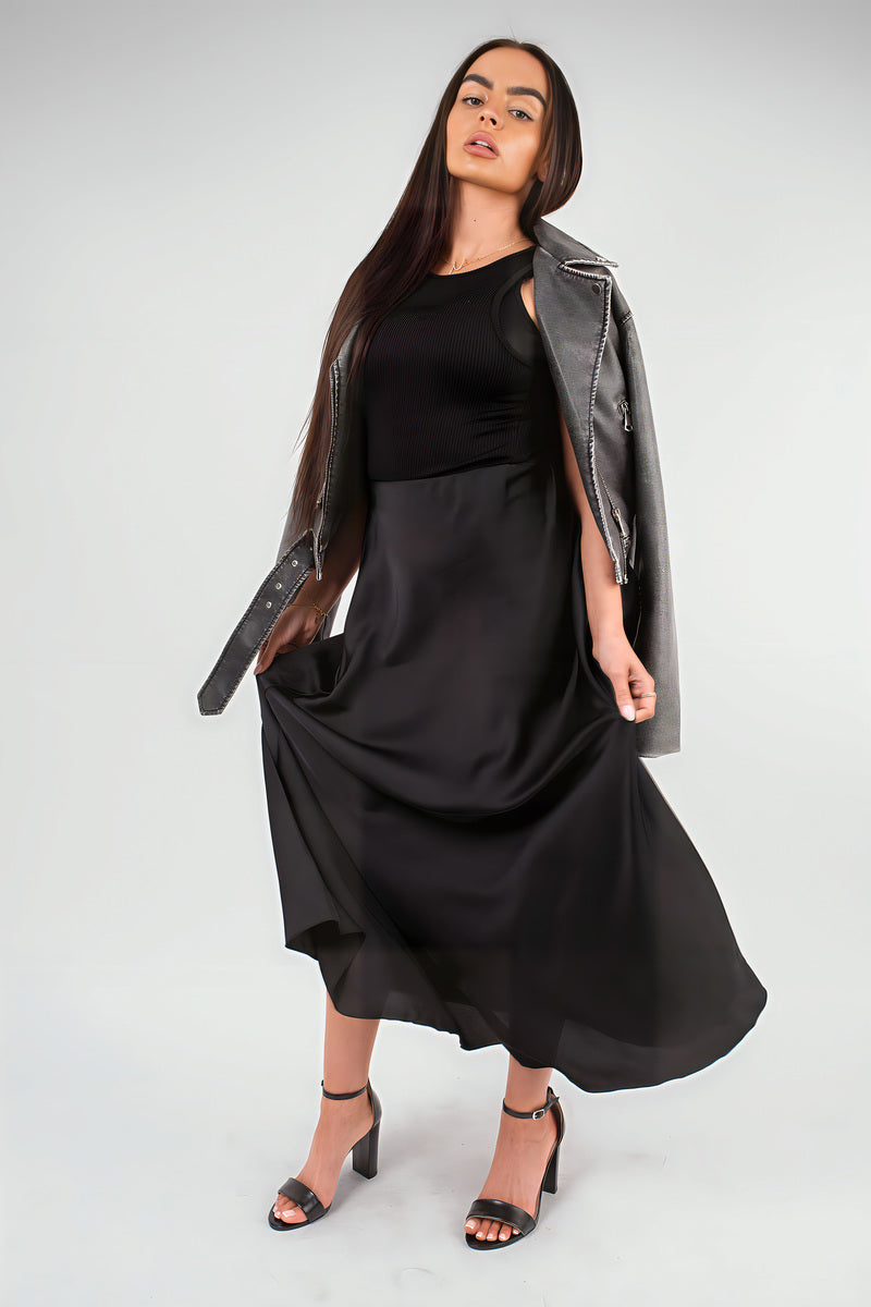 She Wears Glory™ Lightweight High Waisted Maxi Skirt