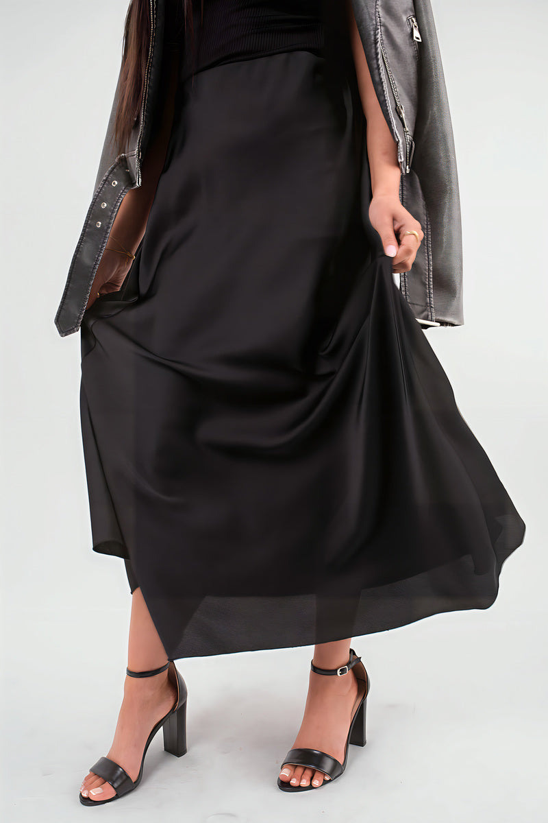 She Wears Glory™ Lightweight High Waisted Maxi Skirt
