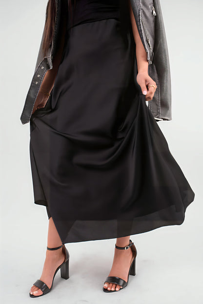 She Wears Glory™ Lightweight High Waisted Maxi Skirt
