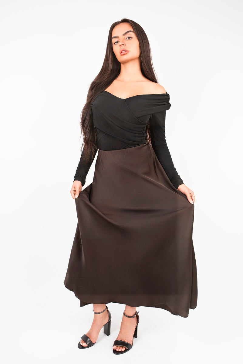 She Wears Glory™ Lightweight High Waisted Maxi Skirt