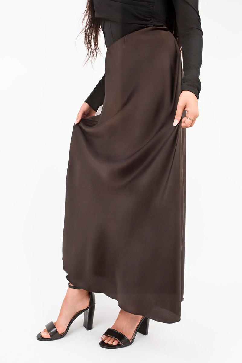 She Wears Glory™ Lightweight High Waisted Maxi Skirt