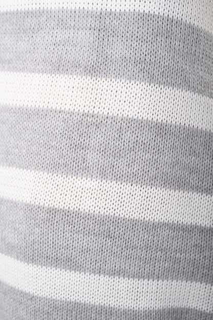 She Wears Glory™ Knitted Striped Long Sleeve Top and  Pants Co-ord Set