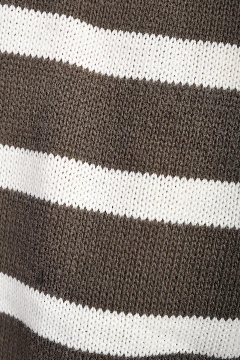 She Wears Glory™ Knitted Striped Long Sleeve Top and  Pants Co-ord Set