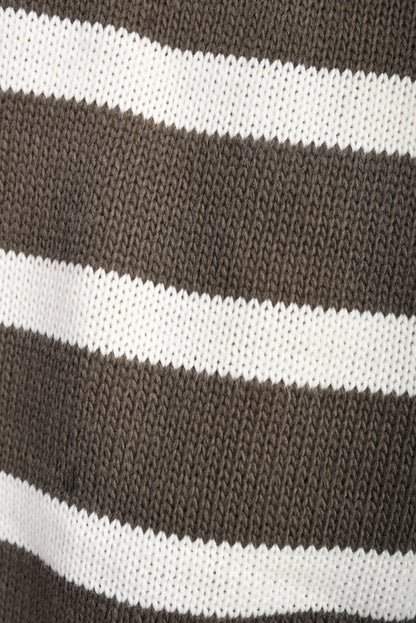 She Wears Glory™ Knitted Striped Long Sleeve Top and  Pants Co-ord Set