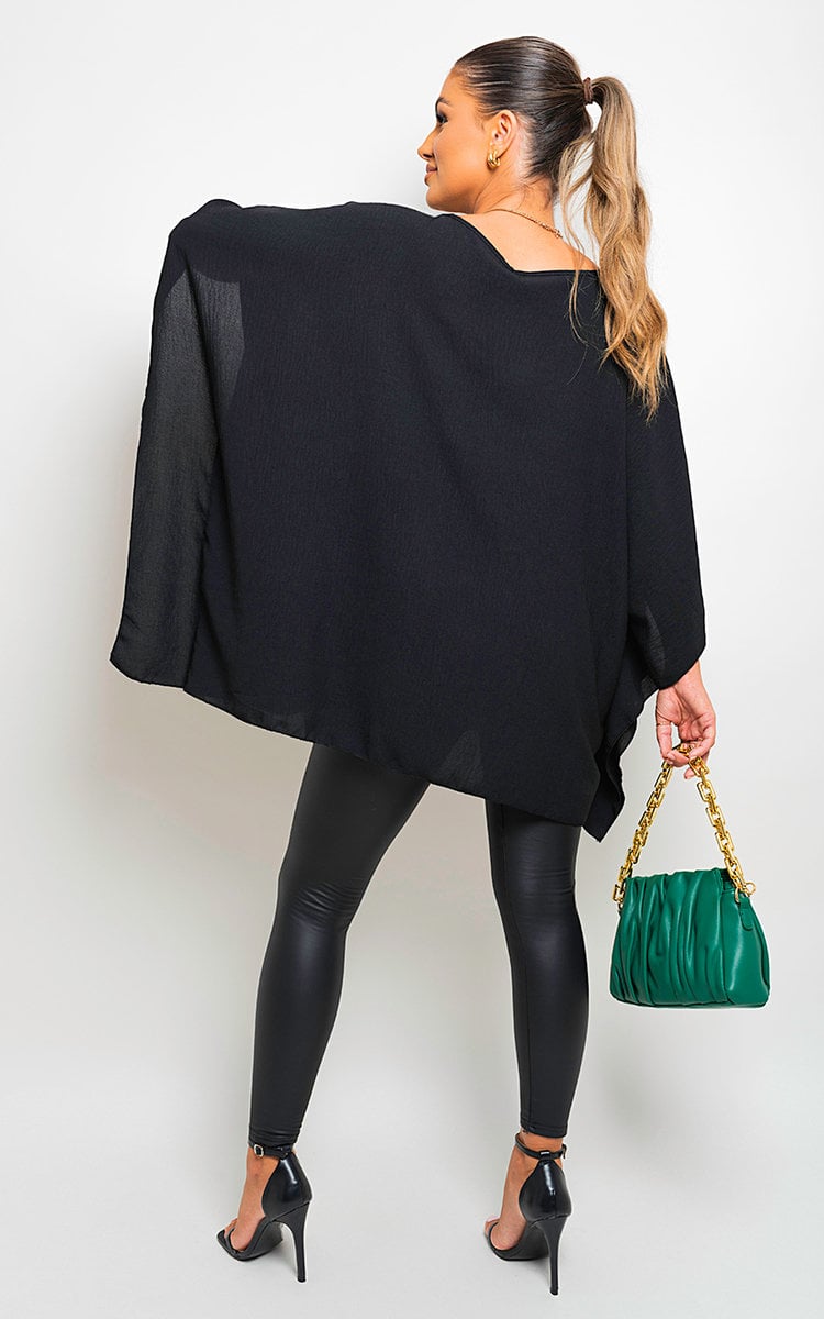 She Wears Glory™ Oversized Batwing Sleeve Casual Tops