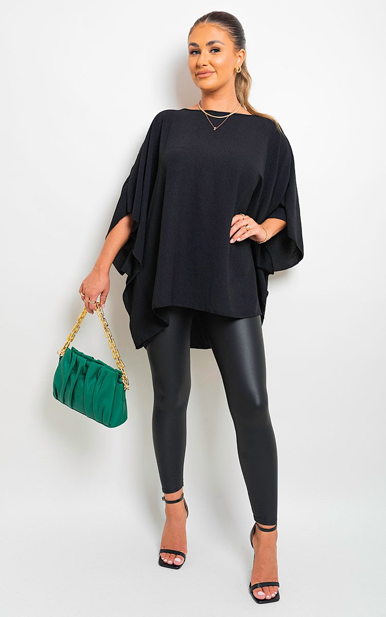 She Wears Glory™ Oversized Batwing Sleeve Casual Tops
