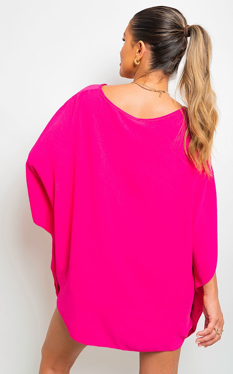 She Wears Glory™ Oversized Batwing Sleeve Casual Tops