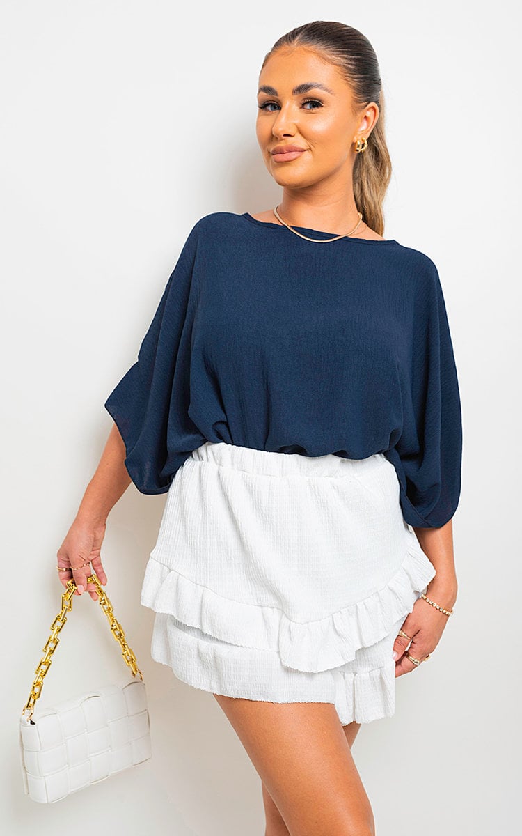 She Wears Glory™ Oversized Batwing Sleeve Casual Tops