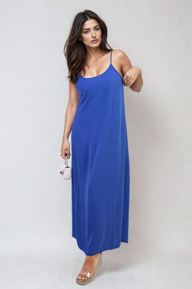 She Wears Glory™ Spaghetti Strap Side Slit Maxi Dress