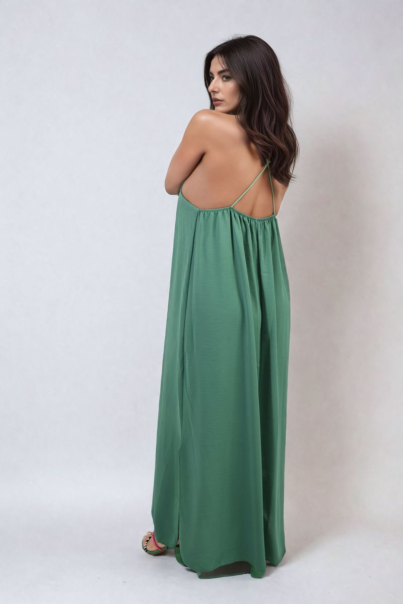 She Wears Glory™ Spaghetti Strap Side Slit Maxi Dress