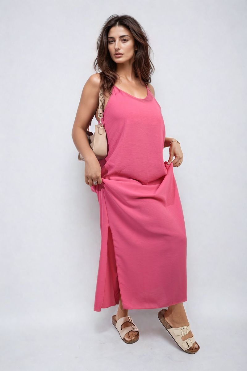 She Wears Glory™ Spaghetti Strap Side Slit Maxi Dress
