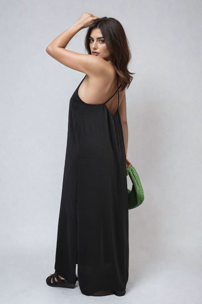 She Wears Glory™ Spaghetti Strap Side Slit Maxi Dress