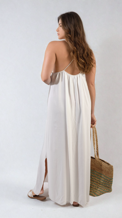 She Wears Glory™ Spaghetti Strap Side Slit Maxi Dress