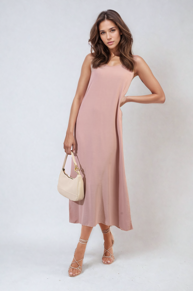 She Wears Glory™ Spaghetti Strap Side Slit Maxi Dress