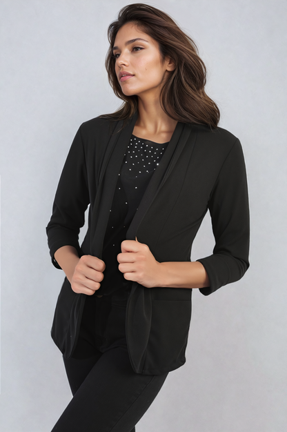 Open Front Cardigan with Front Pockets - She Wears Glory Beverly Hills