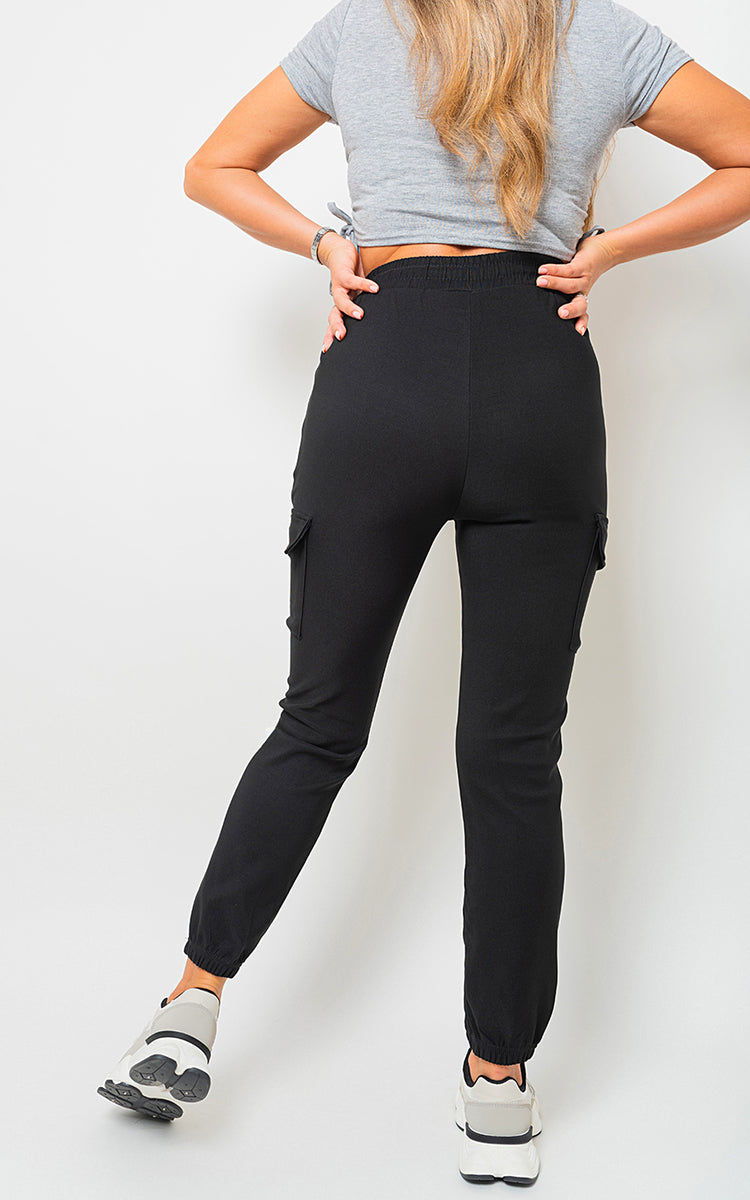She Wears Glory™ Fleece Lined Cargo Pocket Trouser with Drawstring