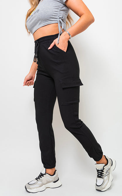 She Wears Glory™ Fleece Lined Cargo Pocket Trouser with Drawstring