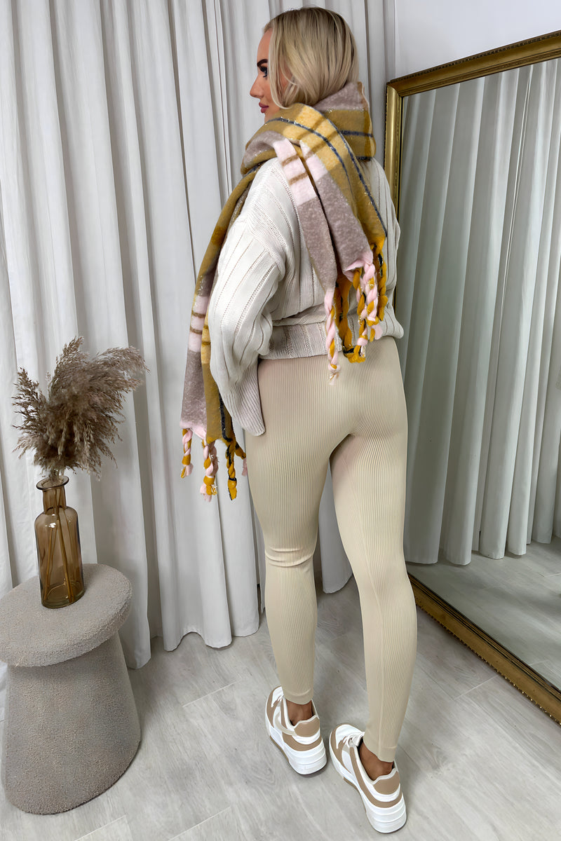 High Waisted Rib Curvy Leggings - She Wears Glory Beverly Hills