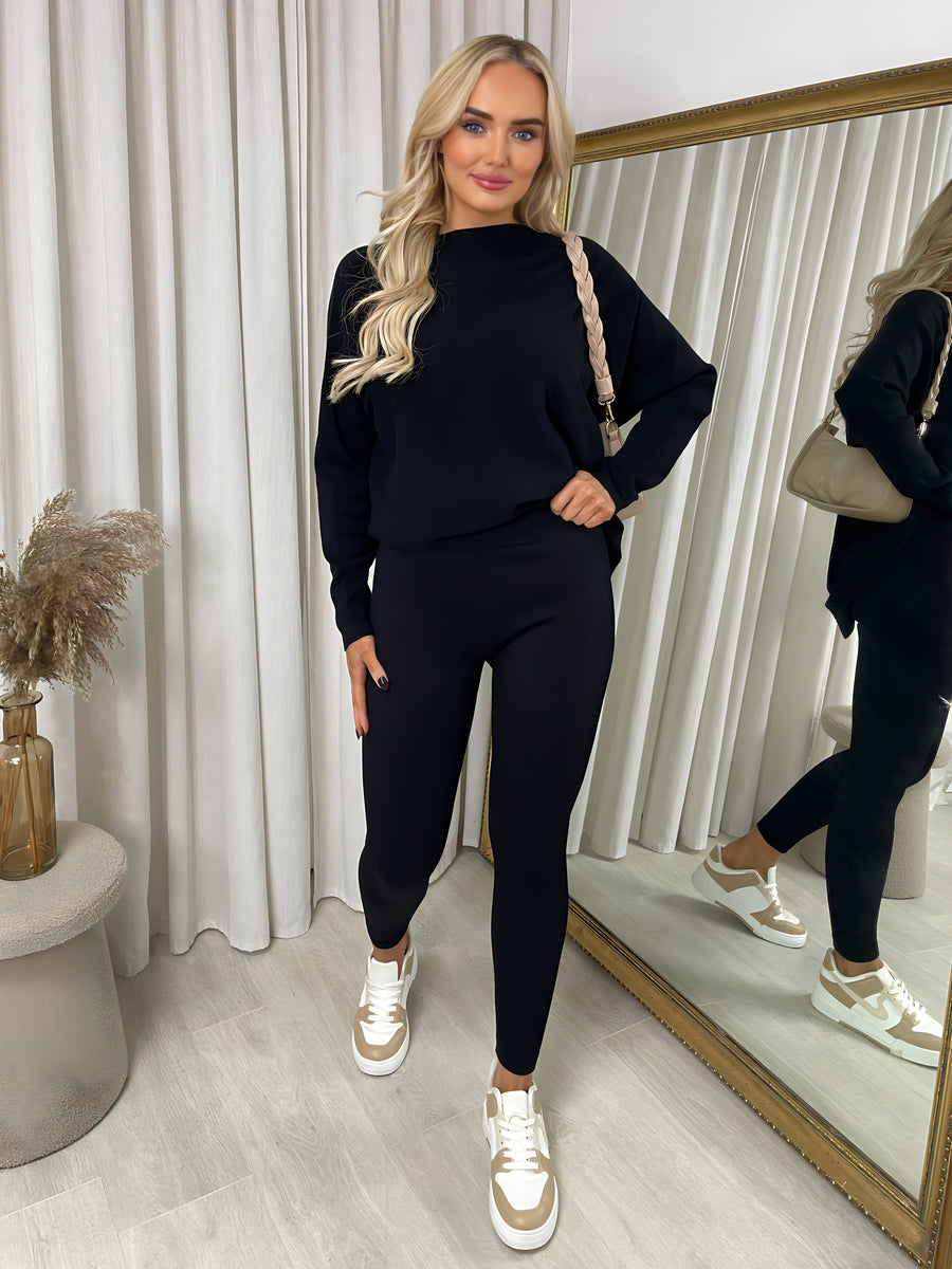 High Waisted Rib Curvy Leggings - She Wears Glory Beverly Hills
