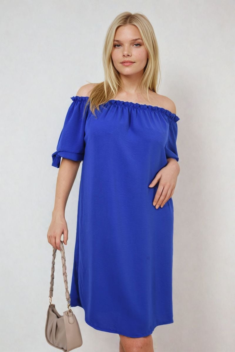 Knot Cuff Off Shoulder Mini Dress - She Wears Glory Beverly Hills