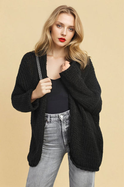 She Wears Glory™ Chunky Long Sleeve Knitted Cardigan