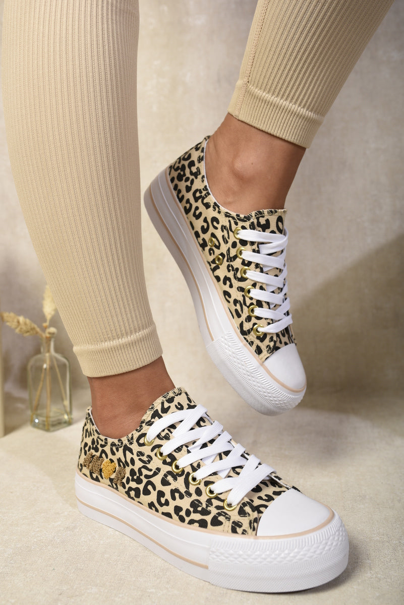 She Wears Glory™ Lace Up Amor Side Detail Chunky Trainers