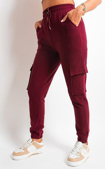 She Wears Glory™ Fleece Lined Cargo Pocket Trouser with Drawstring