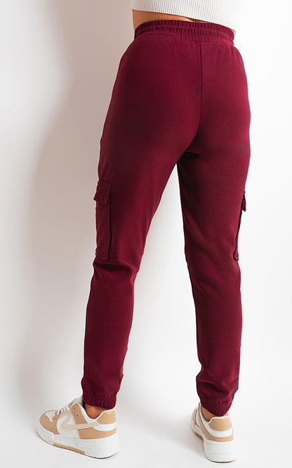 She Wears Glory™ Fleece Lined Cargo Pocket Trouser with Drawstring