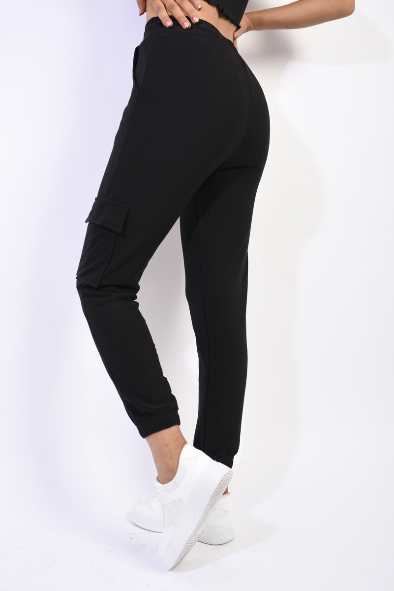 She Wears Glory™ Fleece Lined Cargo Pocket Trouser with Drawstring