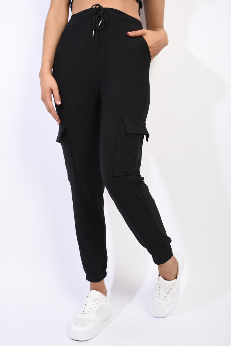 She Wears Glory™ Fleece Lined Cargo Pocket Trouser with Drawstring