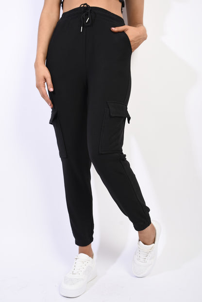 She Wears Glory™ Fleece Lined Cargo Pocket Trouser with Drawstring