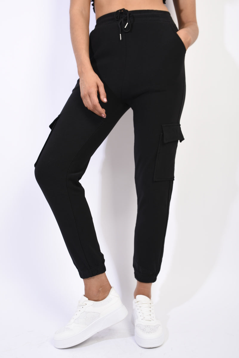 She Wears Glory™ Fleece Lined Cargo Pocket Trouser with Drawstring