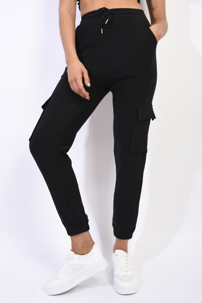 She Wears Glory™ Fleece Lined Cargo Pocket Trouser with Drawstring