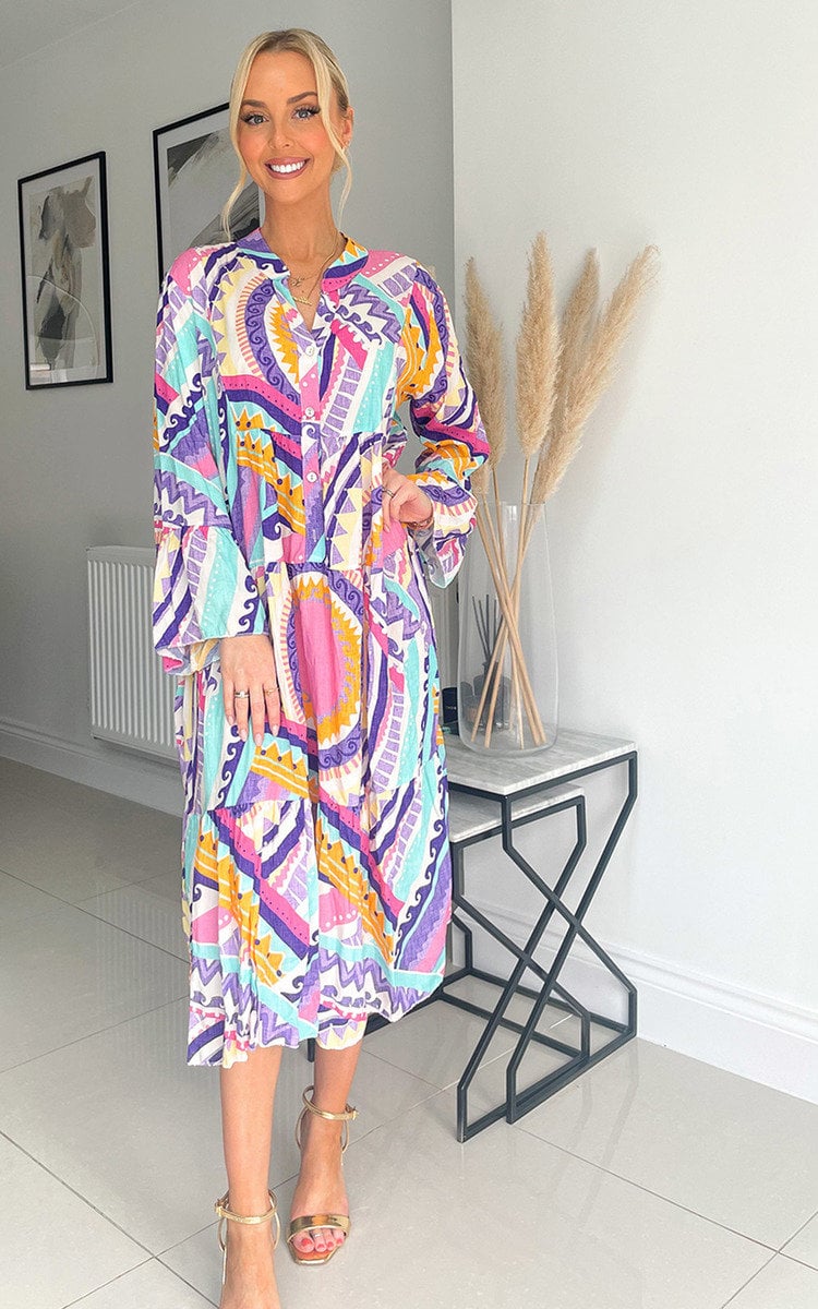 She Wears Glory™ Printed Midi Dress