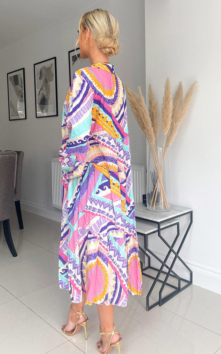 She Wears Glory™ Printed Midi Dress