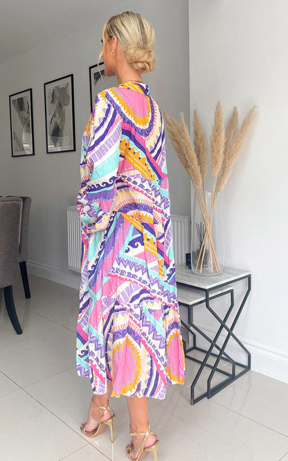 She Wears Glory™ Printed Midi Dress