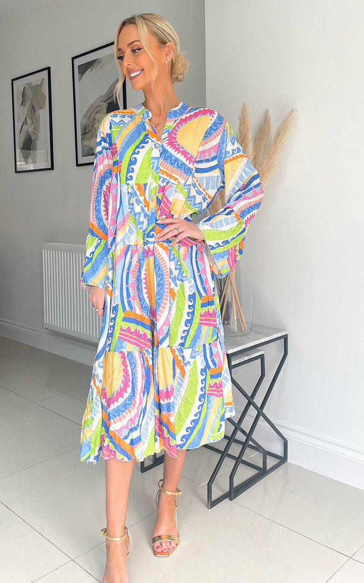 She Wears Glory™ Printed Midi Dress