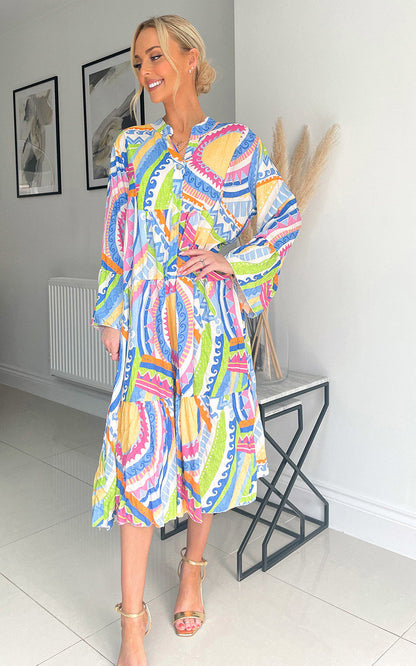 She Wears Glory™ Printed Midi Dress