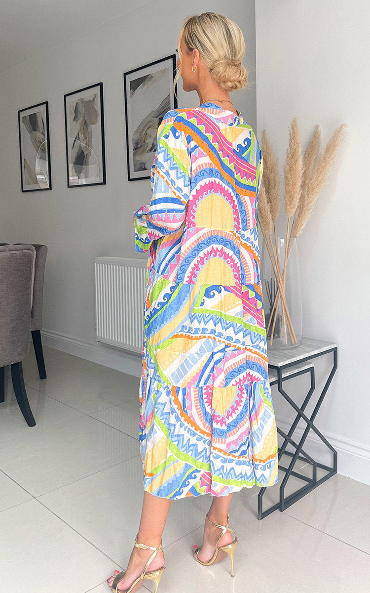 She Wears Glory™ Printed Midi Dress