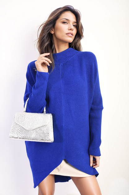 She Wears Glory™ Turtle Neck Longline Knitted Jumper