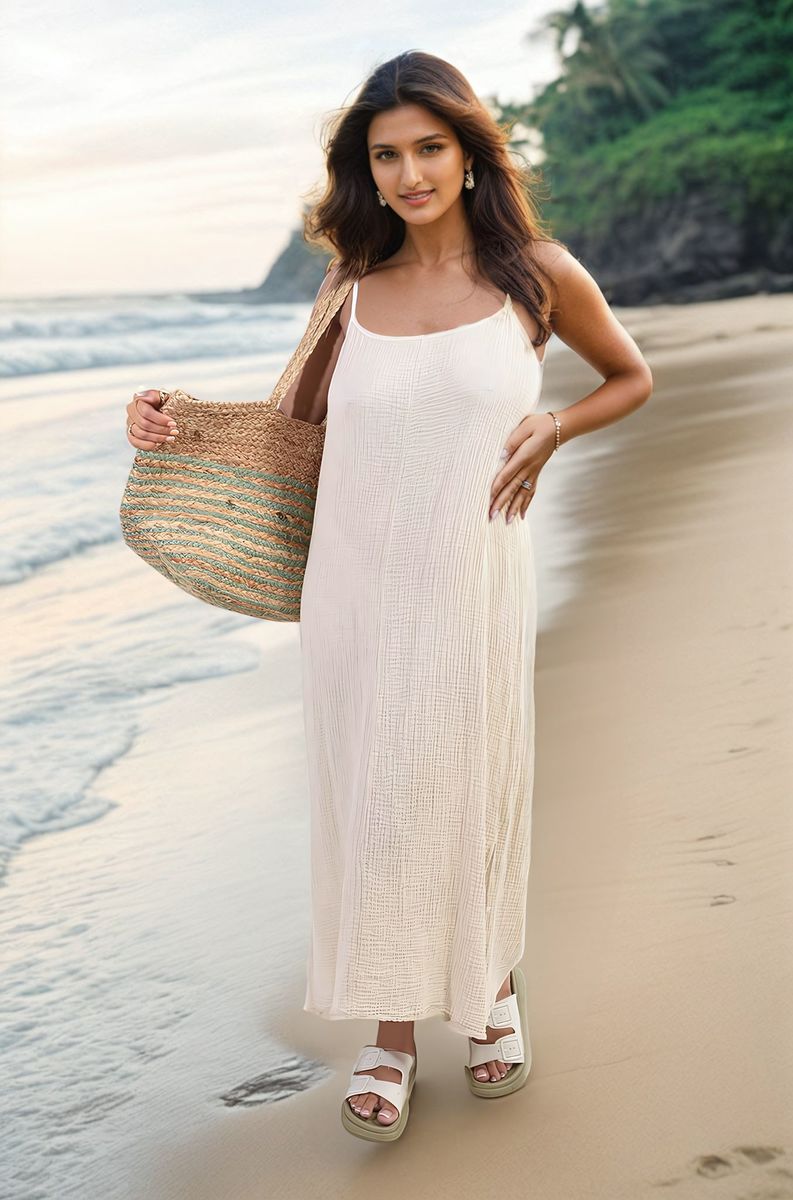 She Wears Glory™ Textured Cami Maxi Dress