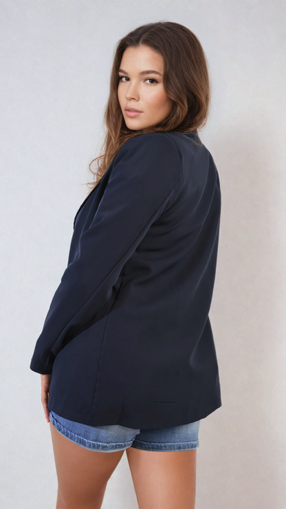 She Wears Glory™ Open Front Oversized Casual Blazer