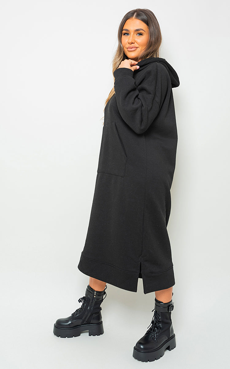 She Wears Glory™ Kangaroo Pocket Long Loose Hoodie