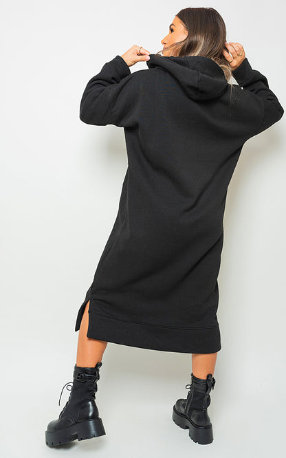 She Wears Glory™ Kangaroo Pocket Long Loose Hoodie