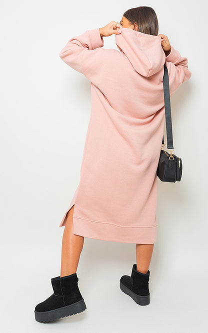 She Wears Glory™ Kangaroo Pocket Long Loose Hoodie
