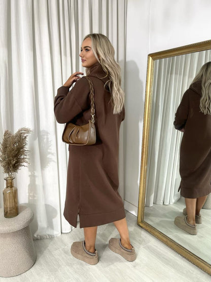 She Wears Glory™ Kangaroo Pocket Long Loose Hoodie