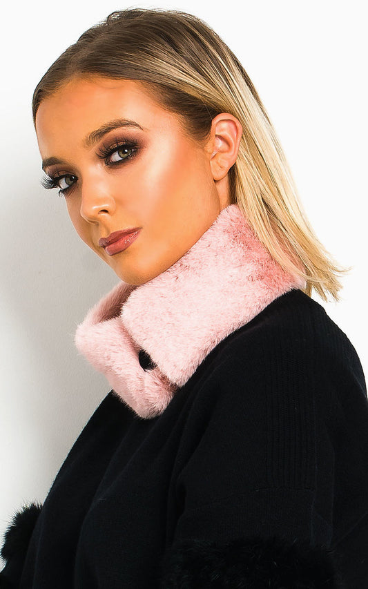 She Wears Glory™ Faux Fur Collar Scarf